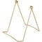 Bard's Folding Gold Wire Easel Stand, 6" H x 4.25" W x 6.25" D